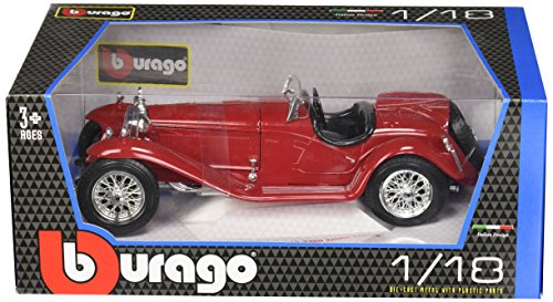 1932 Alfa Romeo 8C 2300 Spider Touring Silver 1/18 Diecast Model Car by  Bburago 