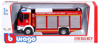 Camion de pompier Iveco Magirus 150-E 28 en métal 1/55ème - BURAGO