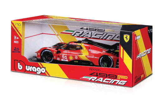 Bburago SIgnature 2023 Ferrari 499P 3.0L Turbo V6 - Winner Le Mans in 1:18 scale #18-16301