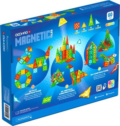 GEOMAG MAGNETIC TILES  GEMS 60