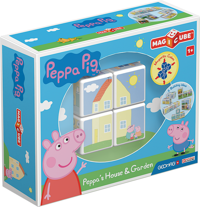 GEOMAG MAGICUBE PEPPA PIG HOUSE AND GARDEN