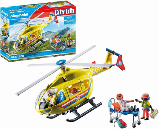 PLAYMOBIL CITY LIFE MEDICAL HELICOPTER