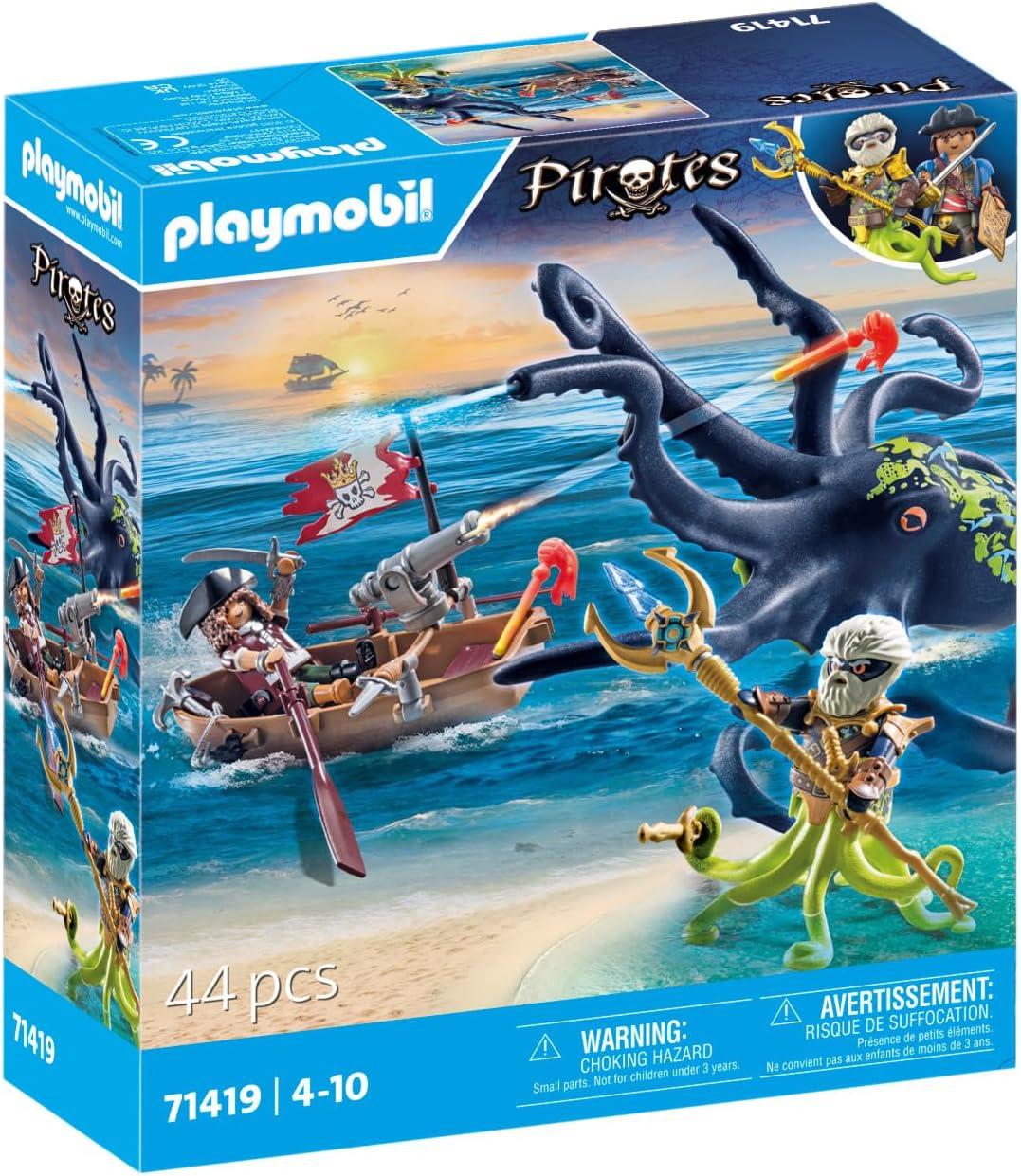 PLAYMOBIL PIRATES BATTLE WITH GIANT OCTOPUS