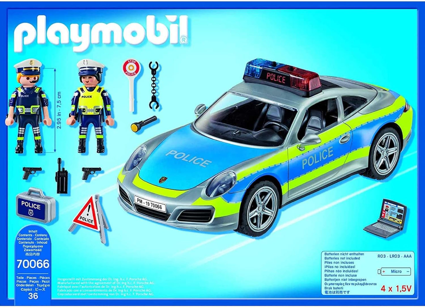 PLAYMOBIL PORSCHE CARRERA 4S POLICE CAR