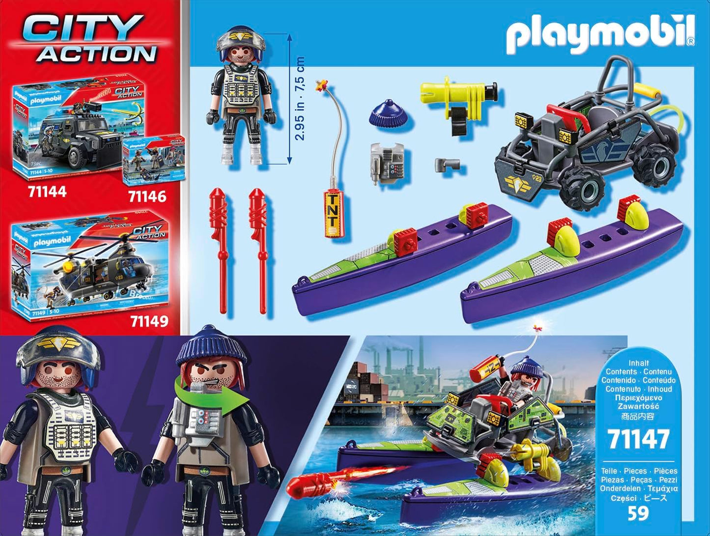 PLAYMOBIL CITY ACTION MULTI TERRAIN QUAD