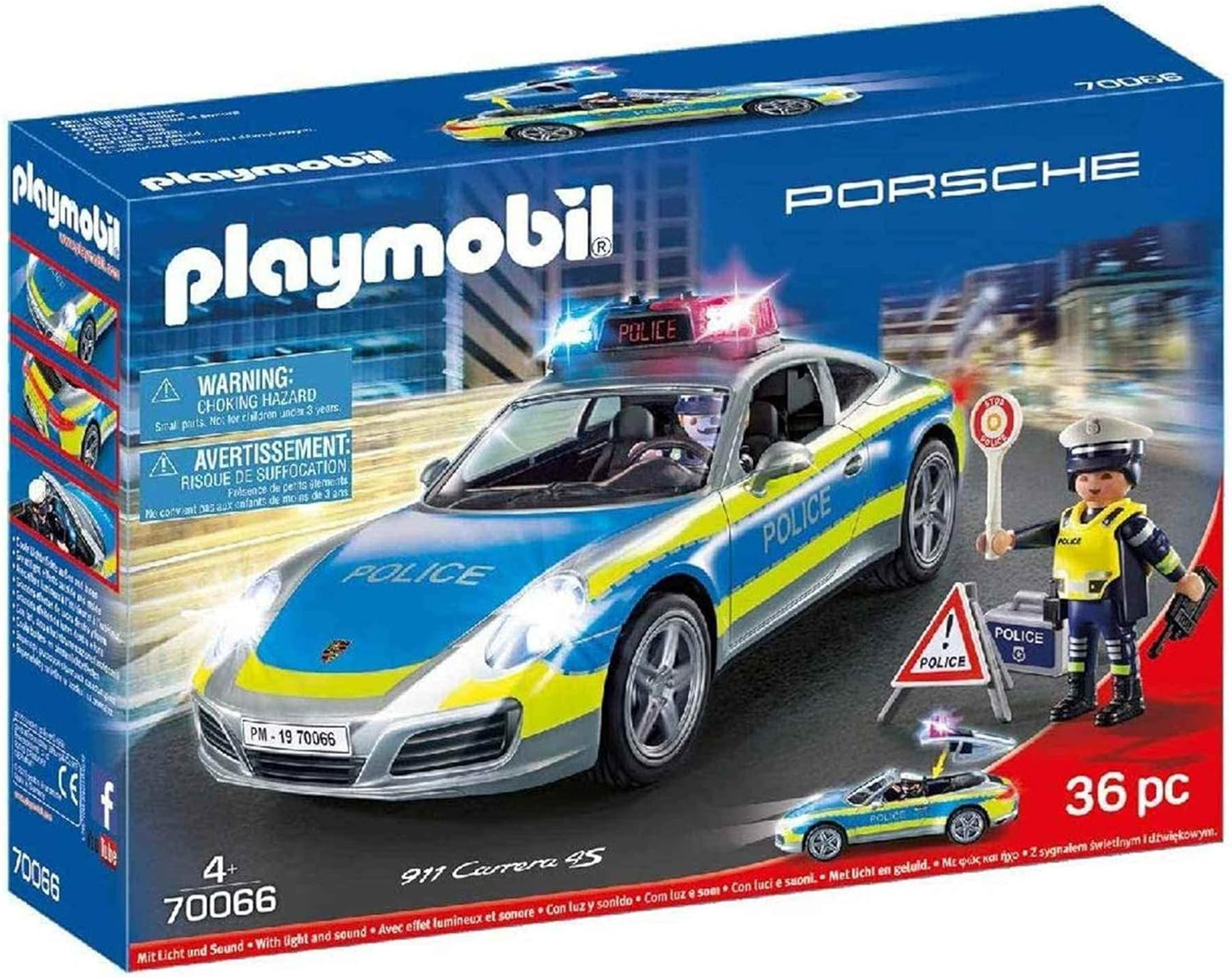 PLAYMOBIL PORSCHE CARRERA 4S POLICE CAR