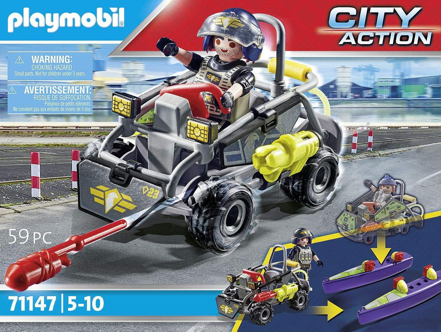 PLAYMOBIL CITY ACTION MULTI TERRAIN QUAD