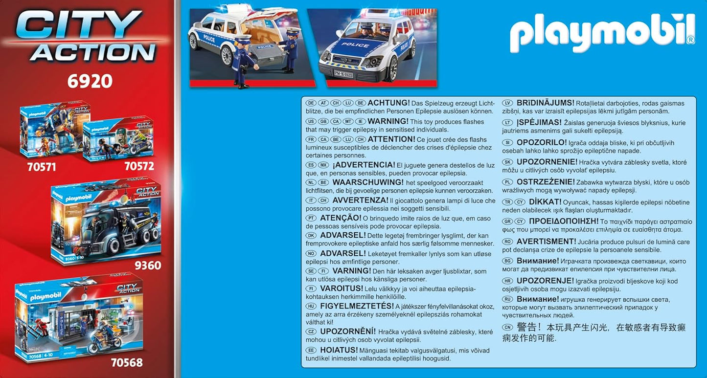 PLAYMOBIL CITY ACTION POLICE CAR