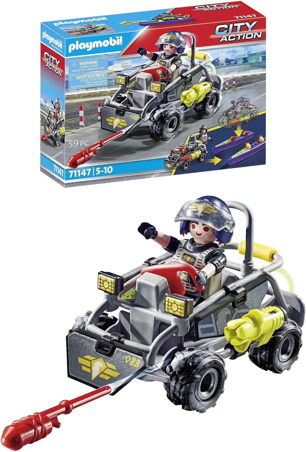 PLAYMOBIL CITY ACTION MULTI TERRAIN QUAD