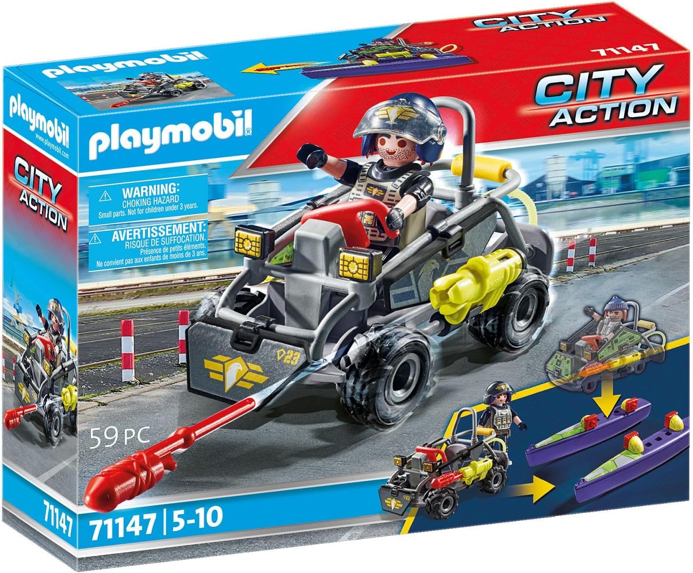 PLAYMOBIL CITY ACTION MULTI TERRAIN QUAD