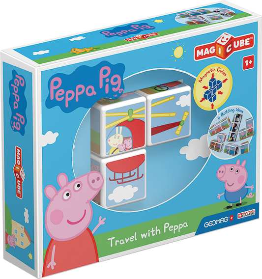 GEOMAG MAGICUBE TRAVEL WITH PEPPA PIG