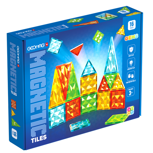 GEOMAG MAGNETIC TILES GEMS 16