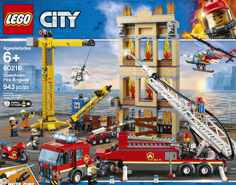 LEGO CITY FIRE WITH WATER PUMP 6+ 60216 Wild Willy