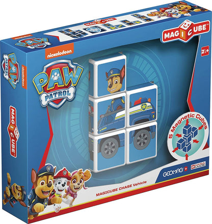 Geomag MAGICUBE PAW PATROL CHASE VEHICLE GM079 - Wild Willy - Toys Lebanon