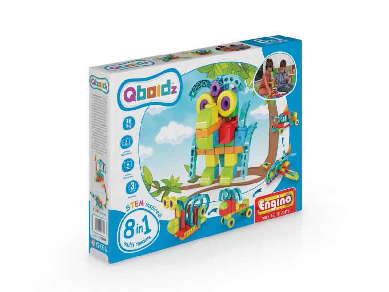 QBOIDZ 8 IN 1 MULTIMODELS (OWL) - Wild Willy - Toys Lebanon